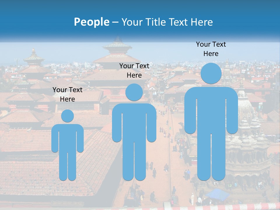 A Large Group Of Buildings With A Sky Background PowerPoint Template