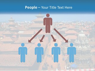 A Large Group Of Buildings With A Sky Background PowerPoint Template