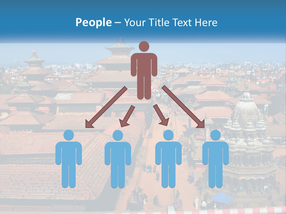 A Large Group Of Buildings With A Sky Background PowerPoint Template