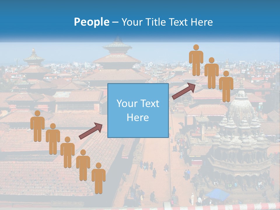 A Large Group Of Buildings With A Sky Background PowerPoint Template