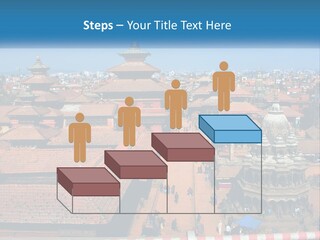A Large Group Of Buildings With A Sky Background PowerPoint Template