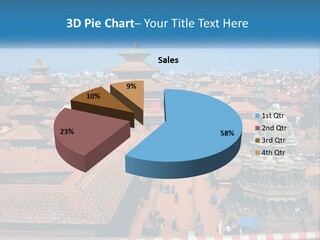 A Large Group Of Buildings With A Sky Background PowerPoint Template