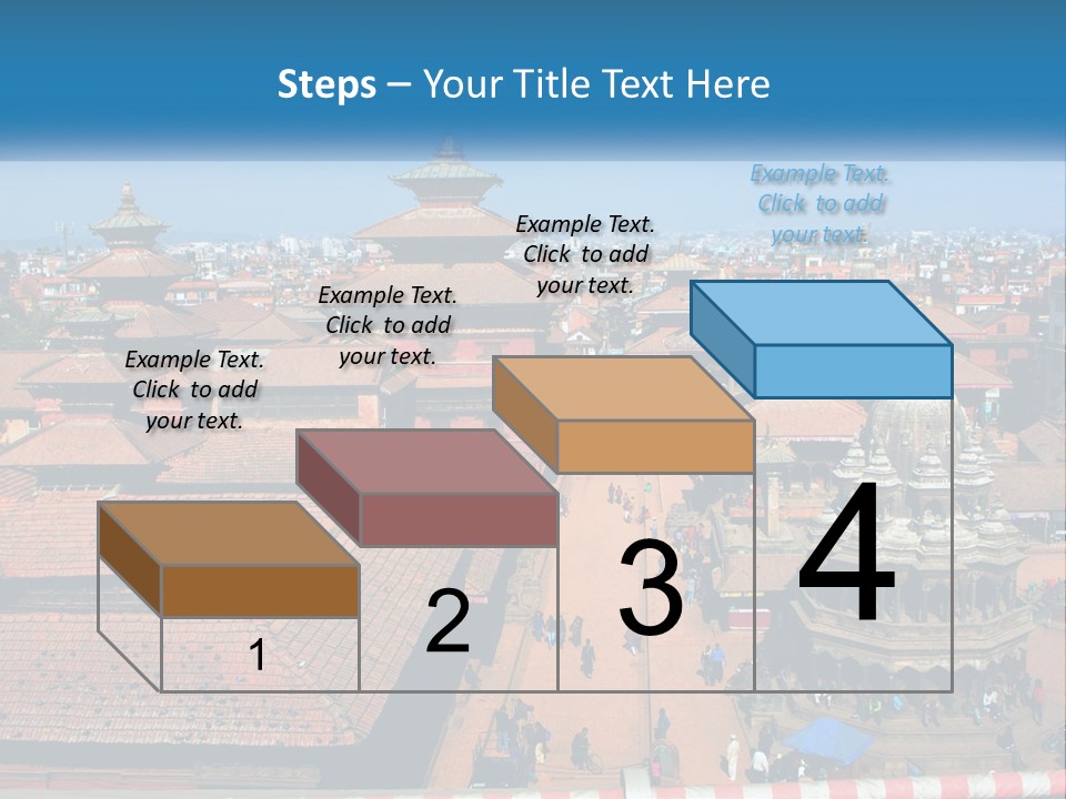 A Large Group Of Buildings With A Sky Background PowerPoint Template