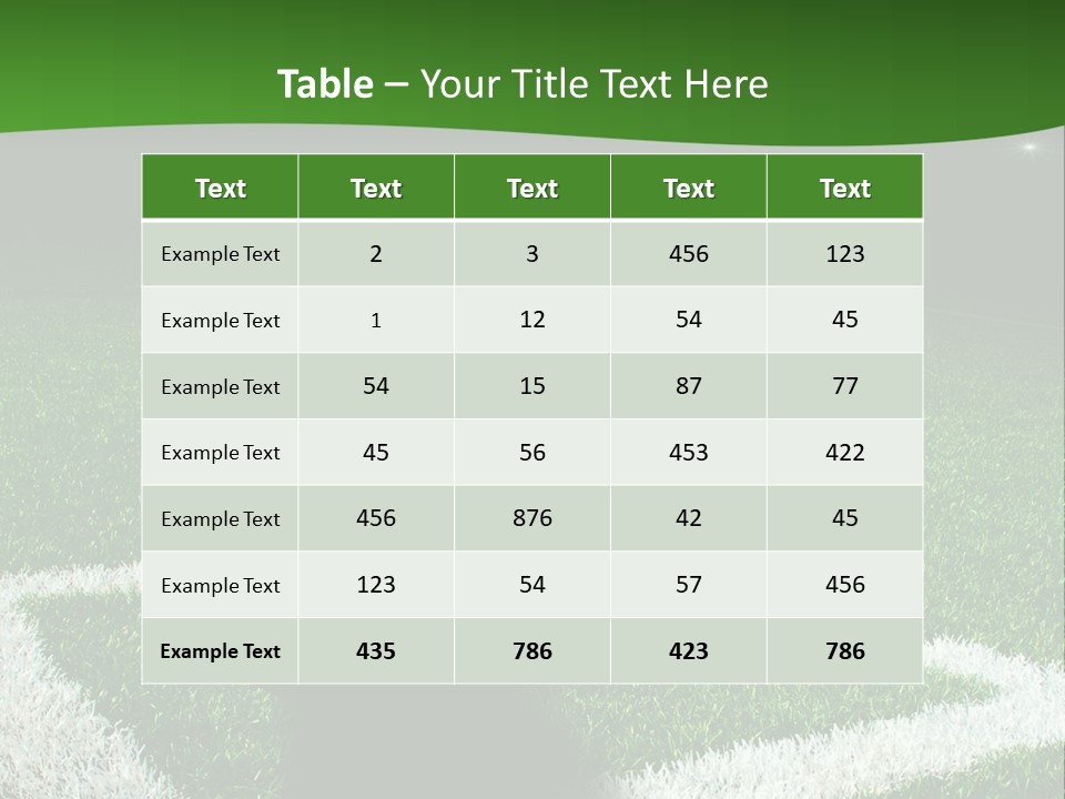 A Soccer Ball On A Soccer Field Powerpoint Template PowerPoint Template
