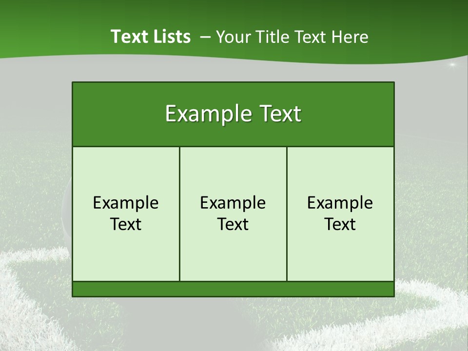 A Soccer Ball On A Soccer Field Powerpoint Template PowerPoint Template