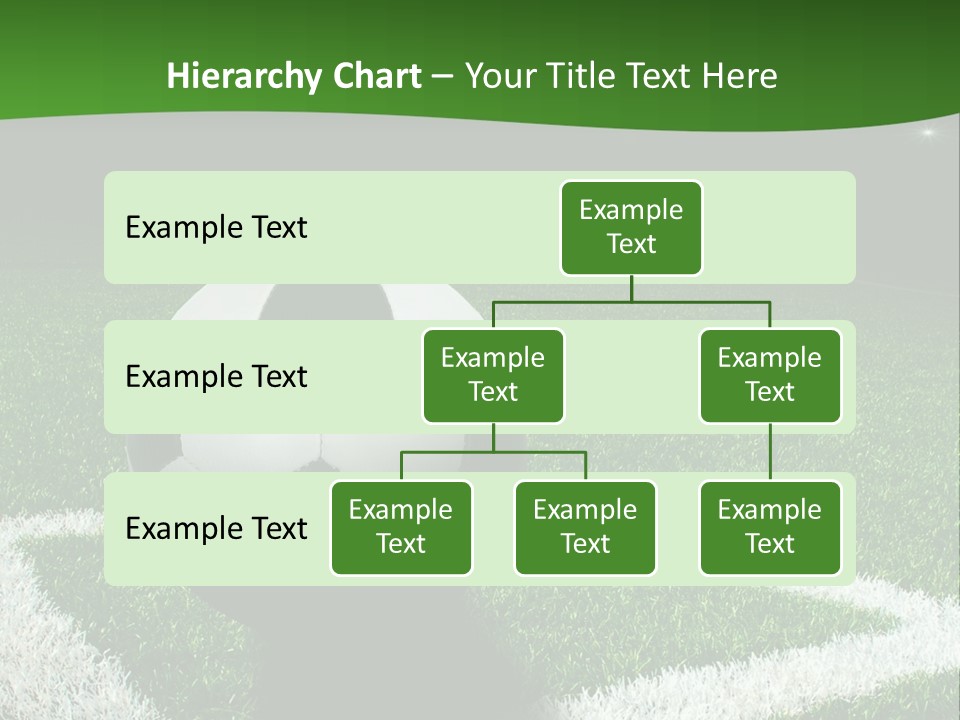 A Soccer Ball On A Soccer Field Powerpoint Template PowerPoint Template