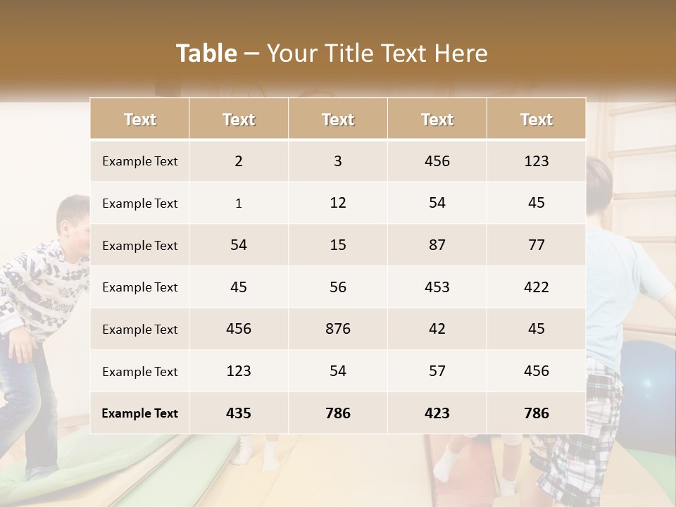 A Group Of Children Jumping In The Air PowerPoint Template