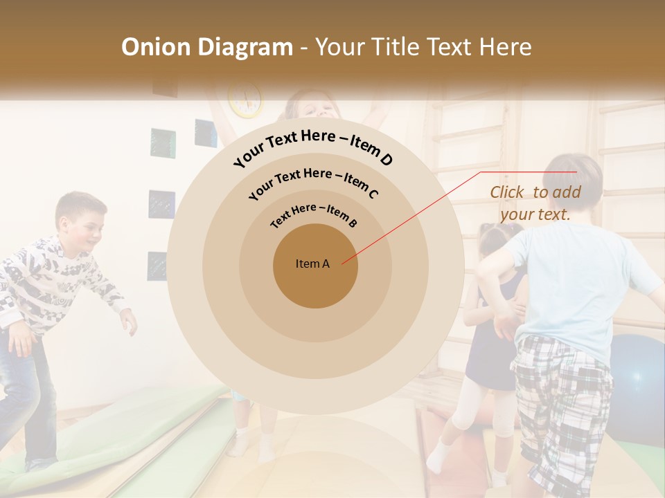 A Group Of Children Jumping In The Air PowerPoint Template