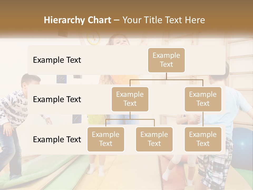A Group Of Children Jumping In The Air PowerPoint Template