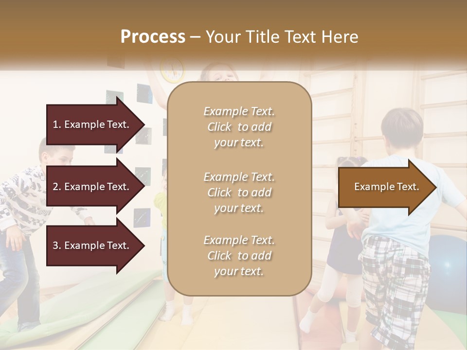 A Group Of Children Jumping In The Air PowerPoint Template