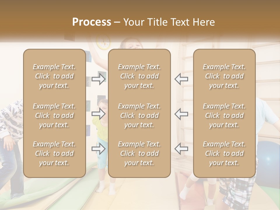 A Group Of Children Jumping In The Air PowerPoint Template