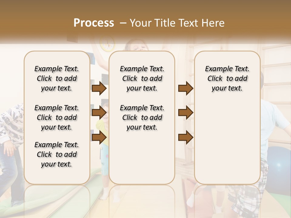 A Group Of Children Jumping In The Air PowerPoint Template