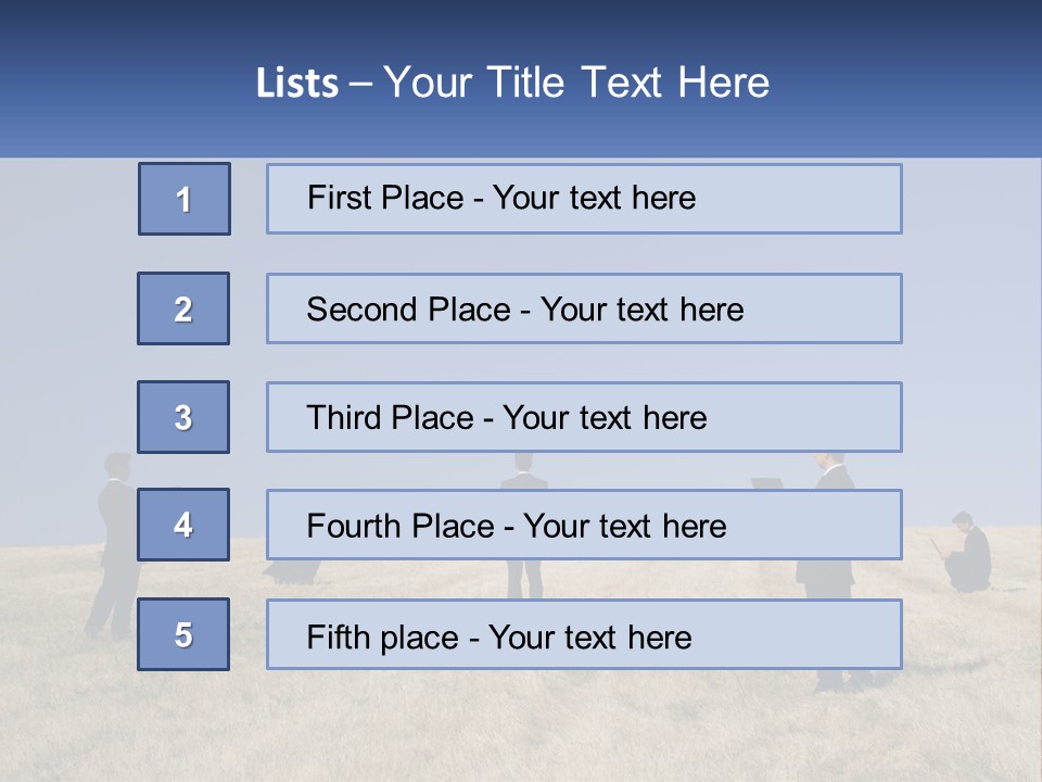 A Group Of People Standing In A Field With Laptops PowerPoint Template