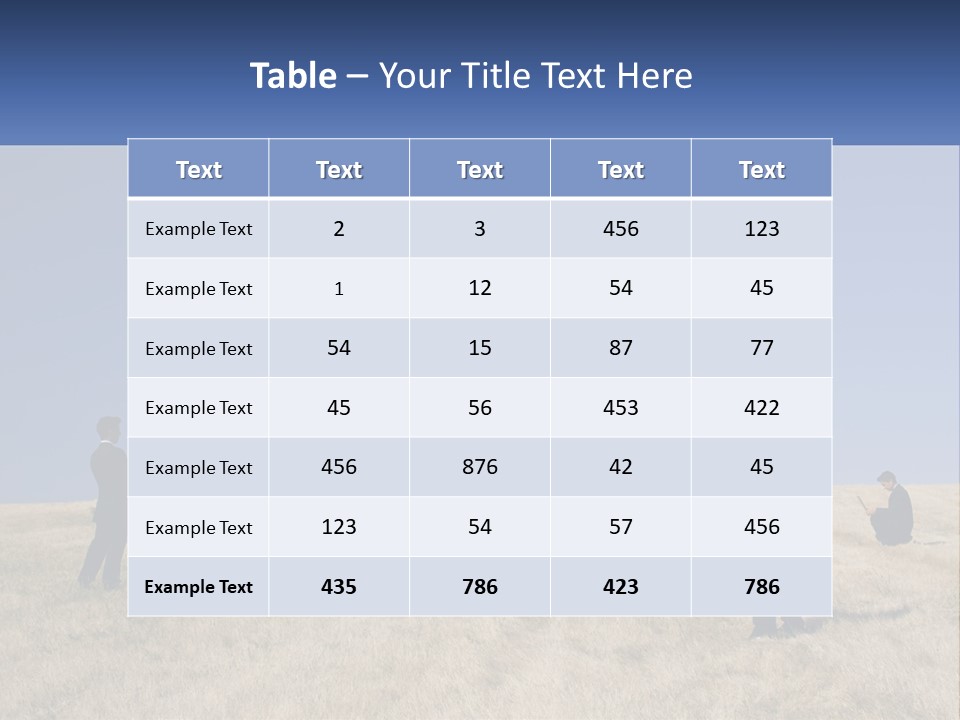A Group Of People Standing In A Field With Laptops PowerPoint Template