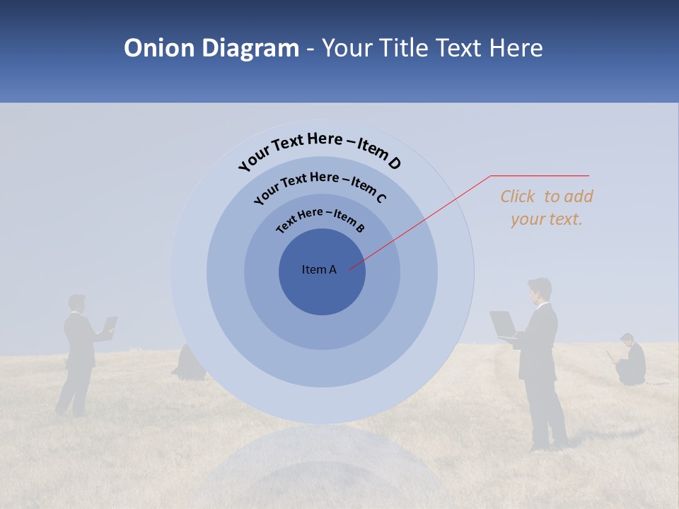 A Group Of People Standing In A Field With Laptops PowerPoint Template