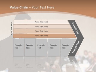 A Man In A Suit Is Giving A Presentation PowerPoint Template