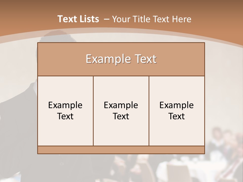 A Man In A Suit Is Giving A Presentation PowerPoint Template