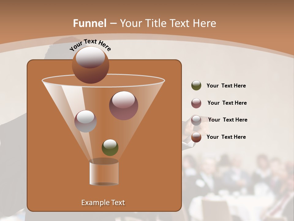 A Man In A Suit Is Giving A Presentation PowerPoint Template