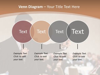 A Man In A Suit Is Giving A Presentation PowerPoint Template