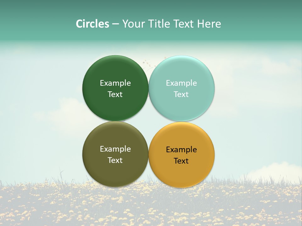 A Woman Jumping In The Air With A Kite PowerPoint Template