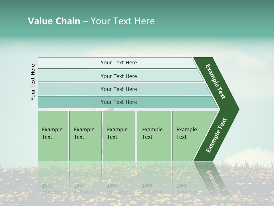 A Woman Jumping In The Air With A Kite PowerPoint Template