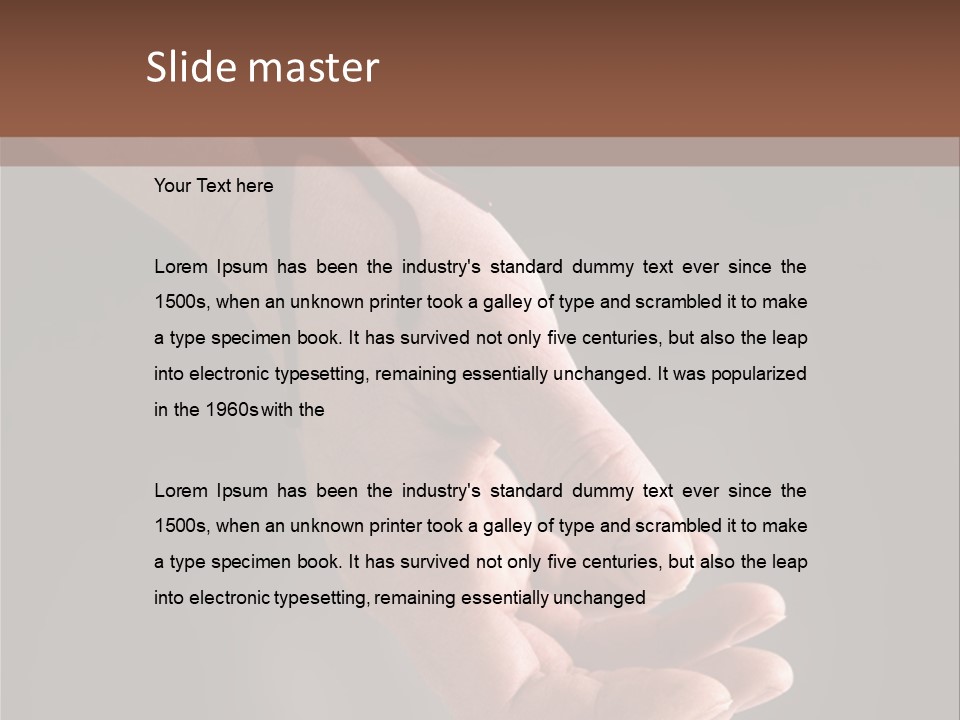 A Bloody Hand Holding A Knife With Blood On It PowerPoint Template