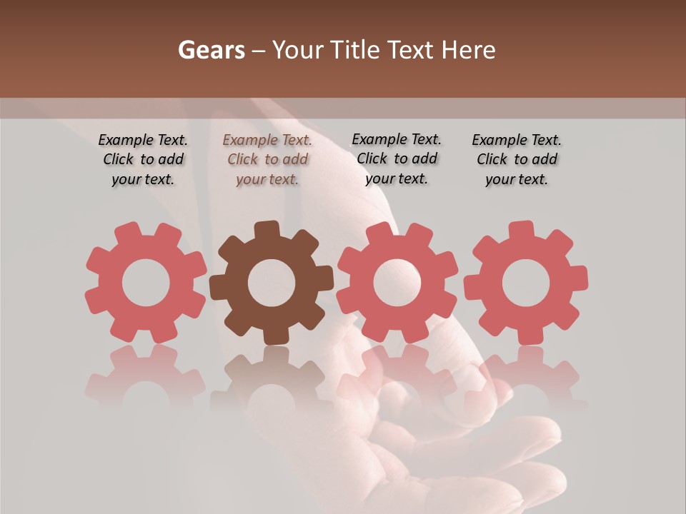 A Bloody Hand Holding A Knife With Blood On It PowerPoint Template