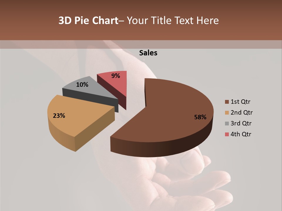 A Bloody Hand Holding A Knife With Blood On It PowerPoint Template