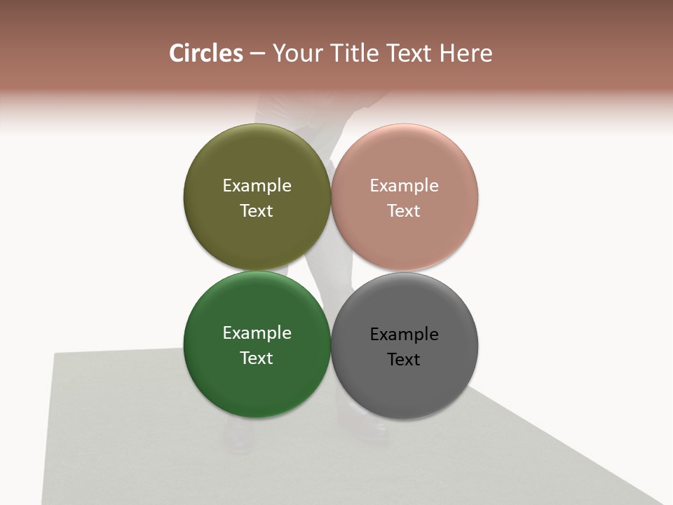 A Man Swinging A Golf Club On Top Of A Green Field PowerPoint Template