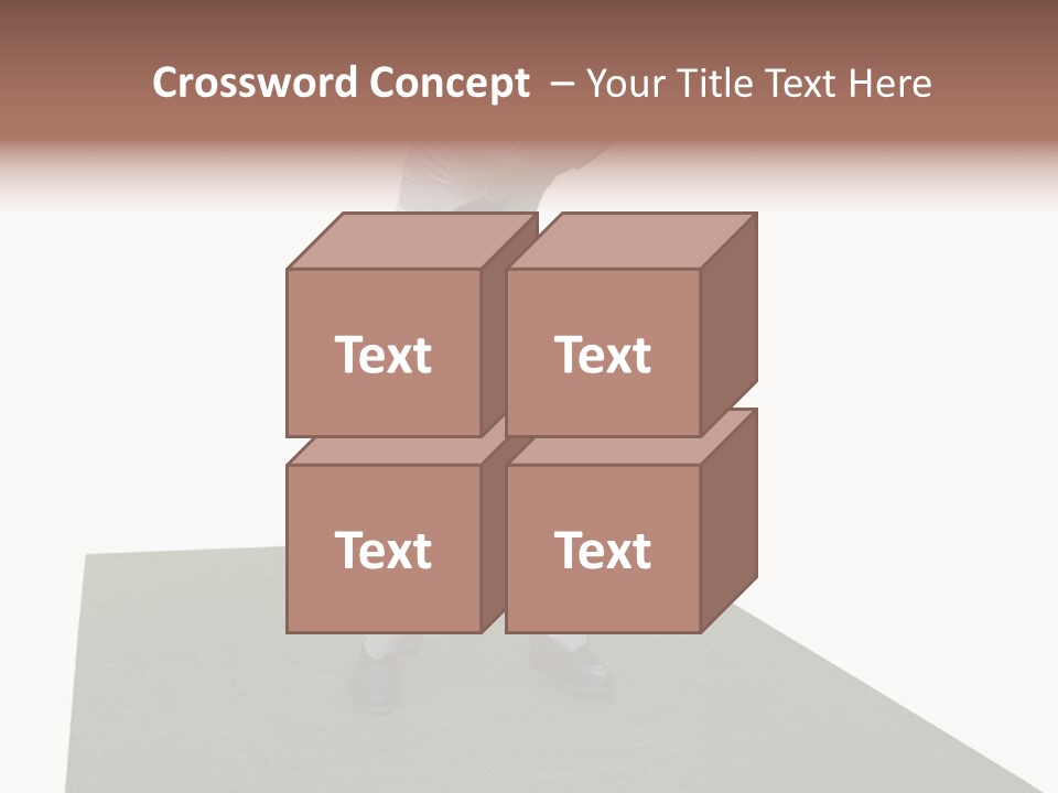 A Man Swinging A Golf Club On Top Of A Green Field PowerPoint Template