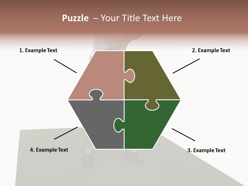A Man Swinging A Golf Club On Top Of A Green Field PowerPoint Template