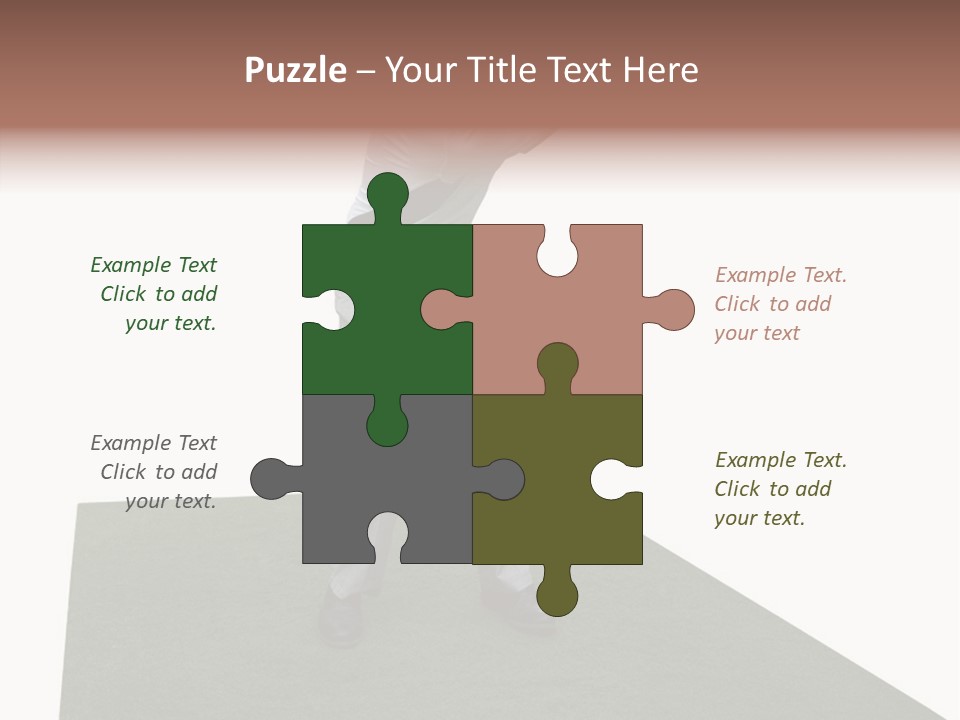 A Man Swinging A Golf Club On Top Of A Green Field PowerPoint Template