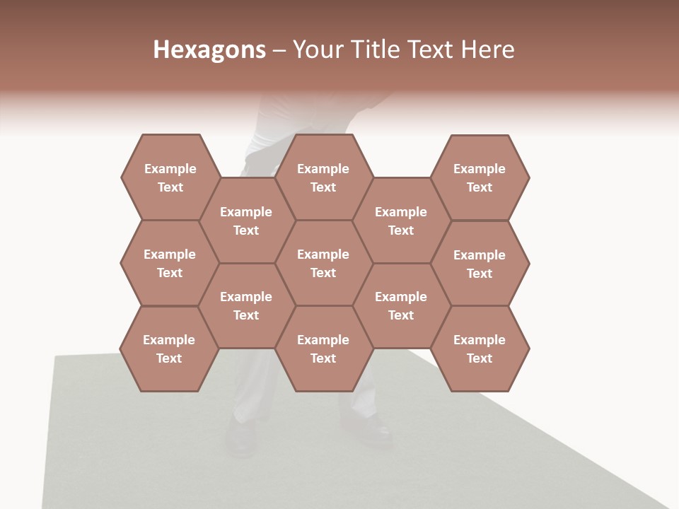 A Man Swinging A Golf Club On Top Of A Green Field PowerPoint Template