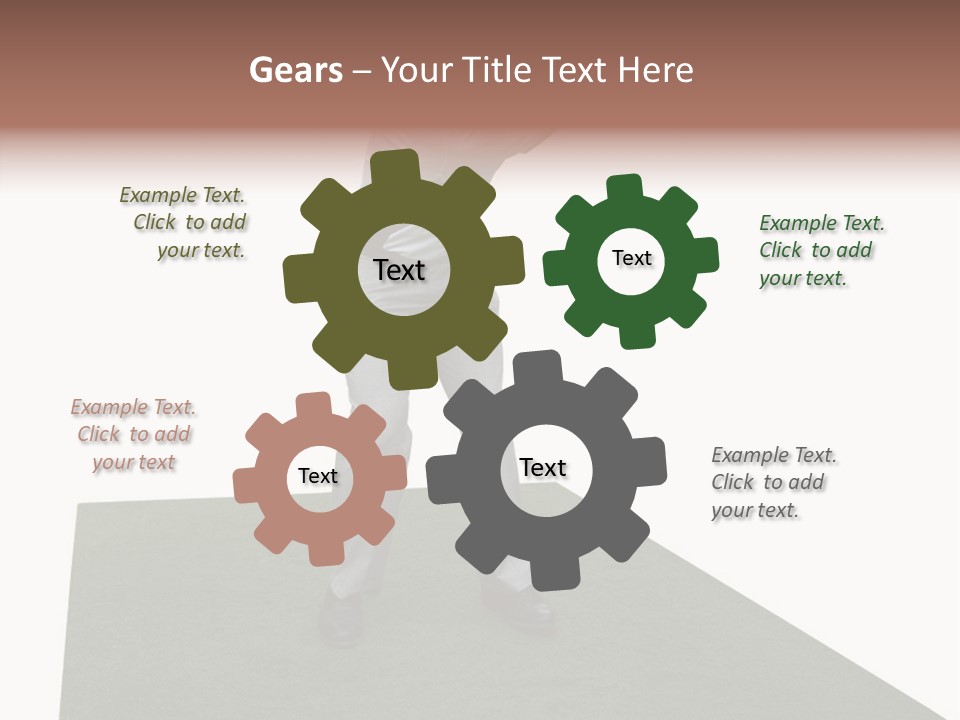 A Man Swinging A Golf Club On Top Of A Green Field PowerPoint Template