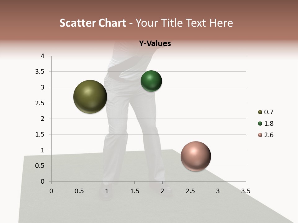 A Man Swinging A Golf Club On Top Of A Green Field PowerPoint Template