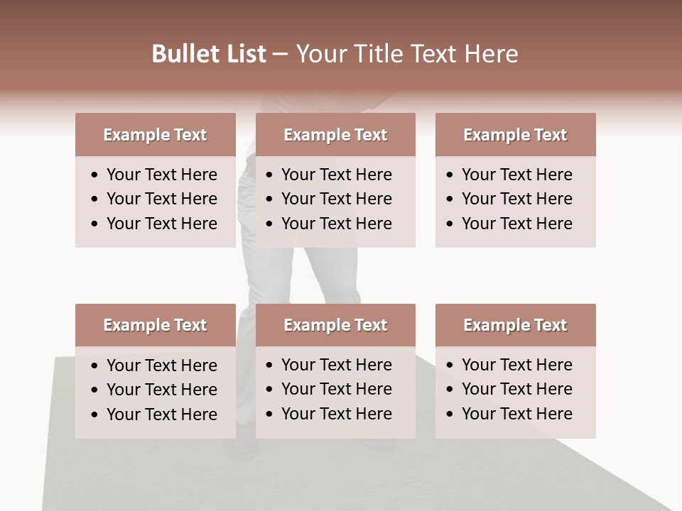 A Man Swinging A Golf Club On Top Of A Green Field PowerPoint Template