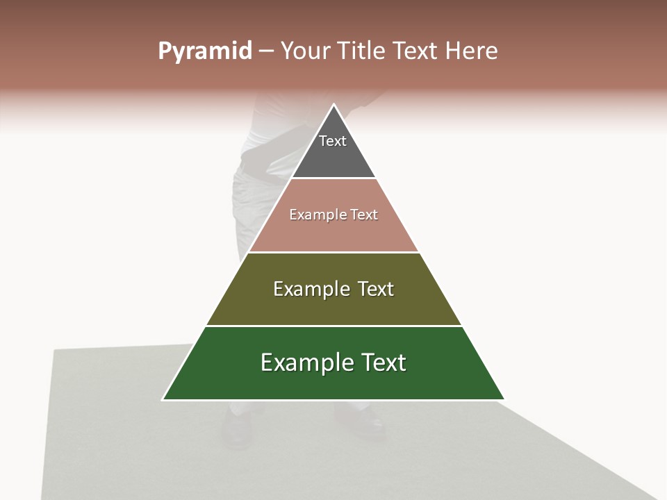 A Man Swinging A Golf Club On Top Of A Green Field PowerPoint Template