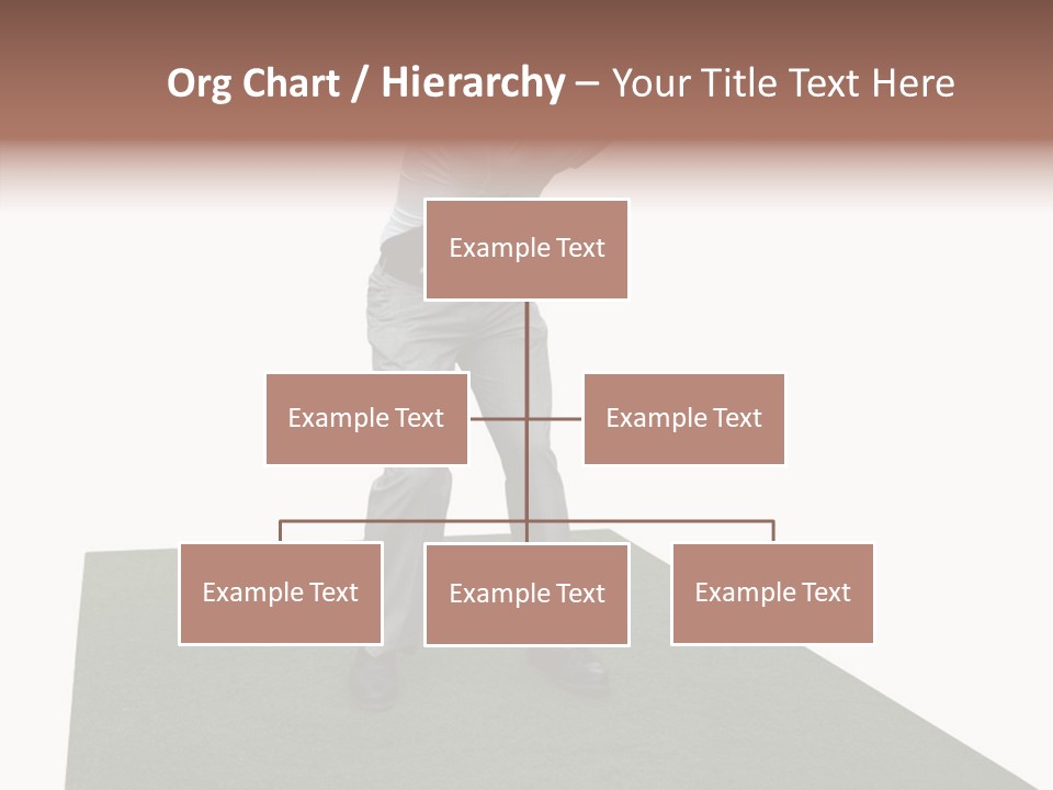 A Man Swinging A Golf Club On Top Of A Green Field PowerPoint Template