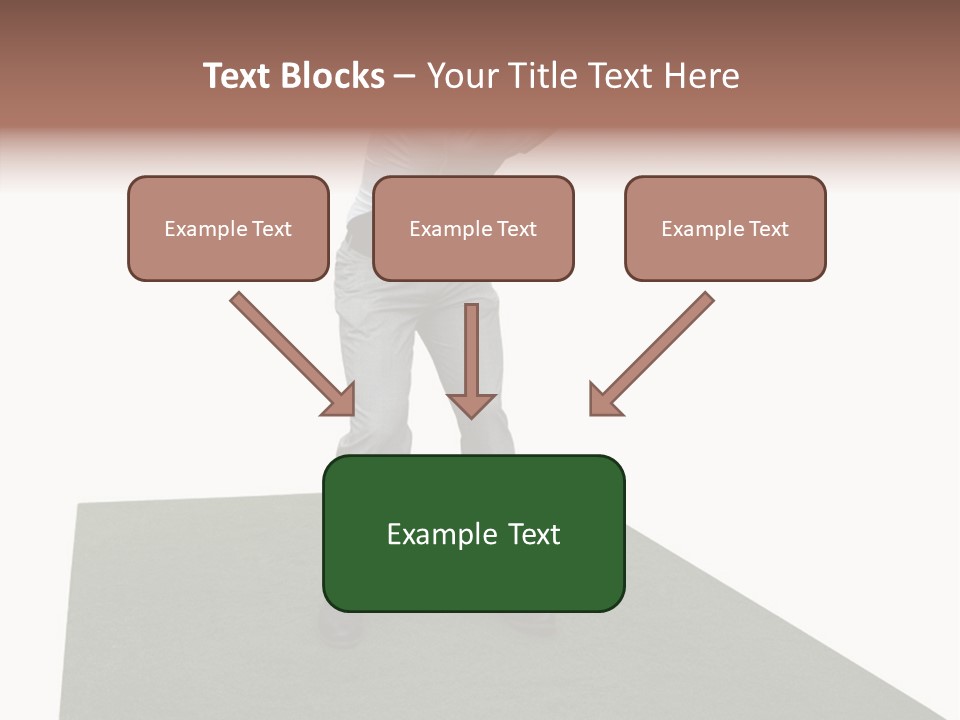 A Man Swinging A Golf Club On Top Of A Green Field PowerPoint Template