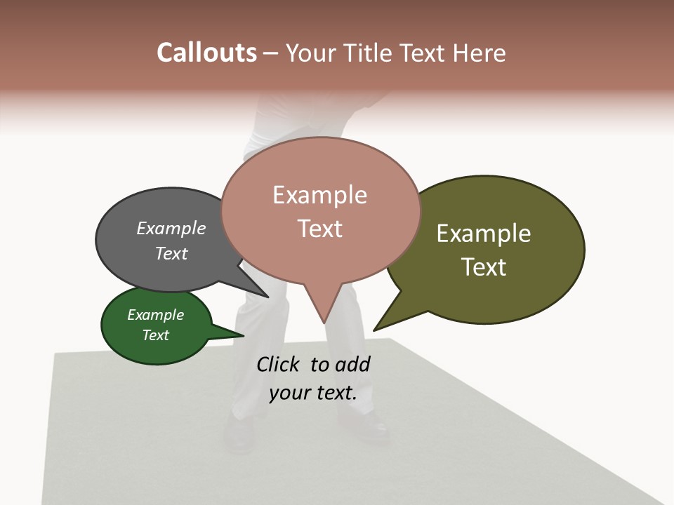 A Man Swinging A Golf Club On Top Of A Green Field PowerPoint Template