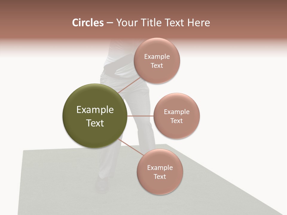 A Man Swinging A Golf Club On Top Of A Green Field PowerPoint Template