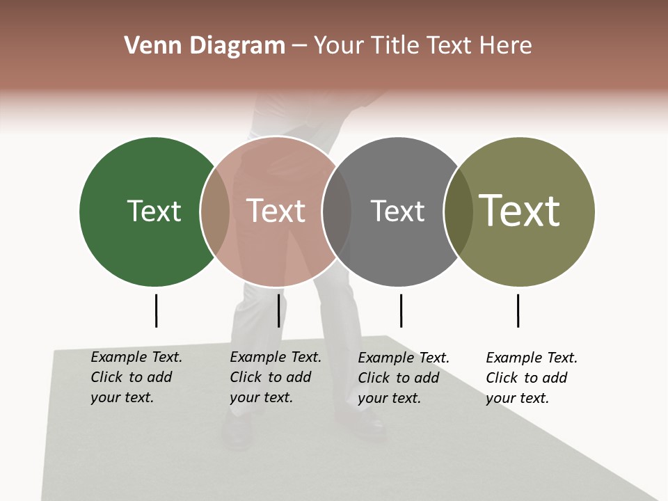 A Man Swinging A Golf Club On Top Of A Green Field PowerPoint Template