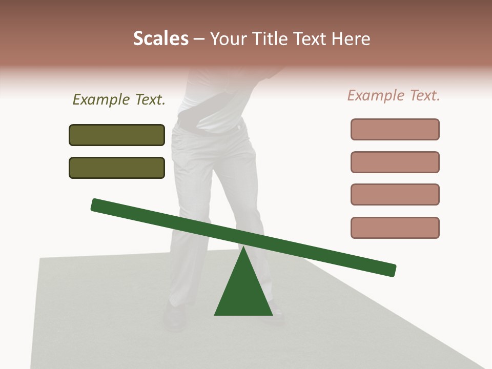 A Man Swinging A Golf Club On Top Of A Green Field PowerPoint Template
