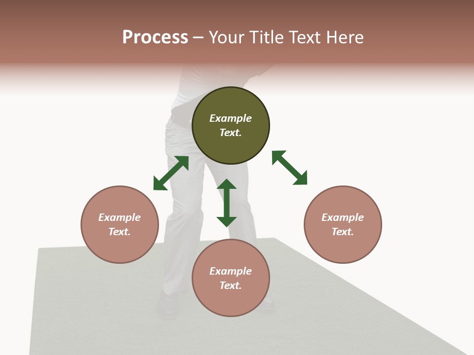 A Man Swinging A Golf Club On Top Of A Green Field PowerPoint Template
