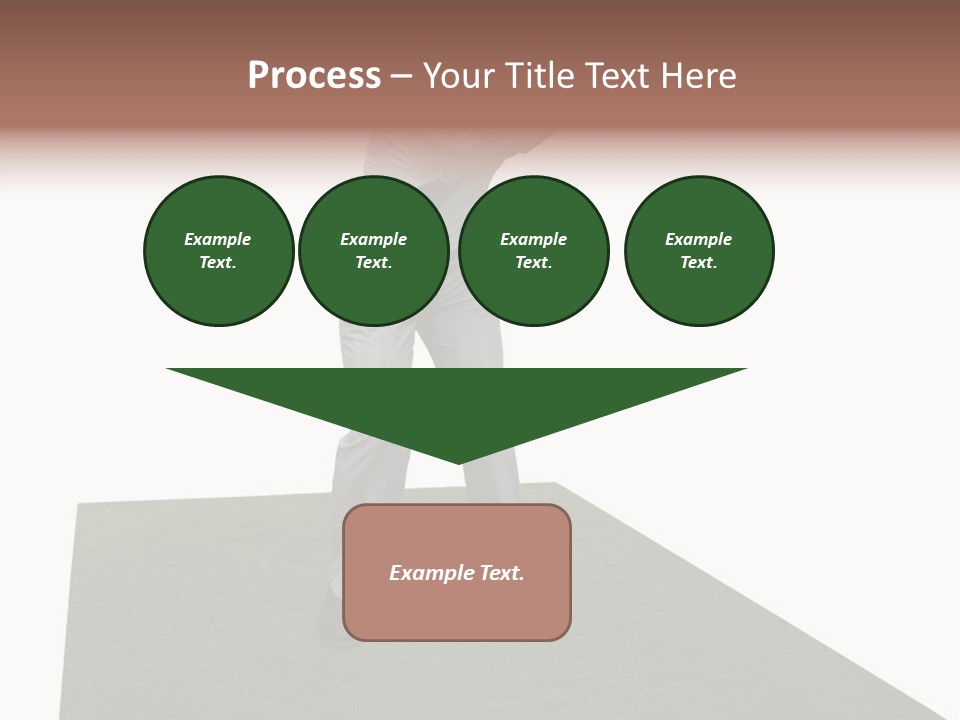 A Man Swinging A Golf Club On Top Of A Green Field PowerPoint Template