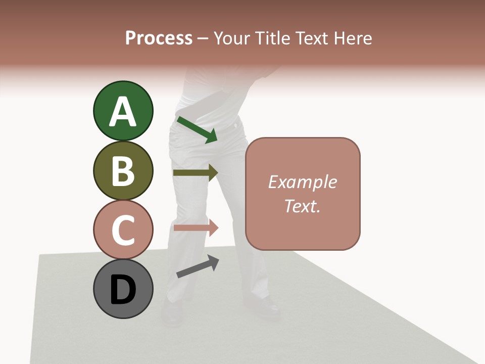 A Man Swinging A Golf Club On Top Of A Green Field PowerPoint Template