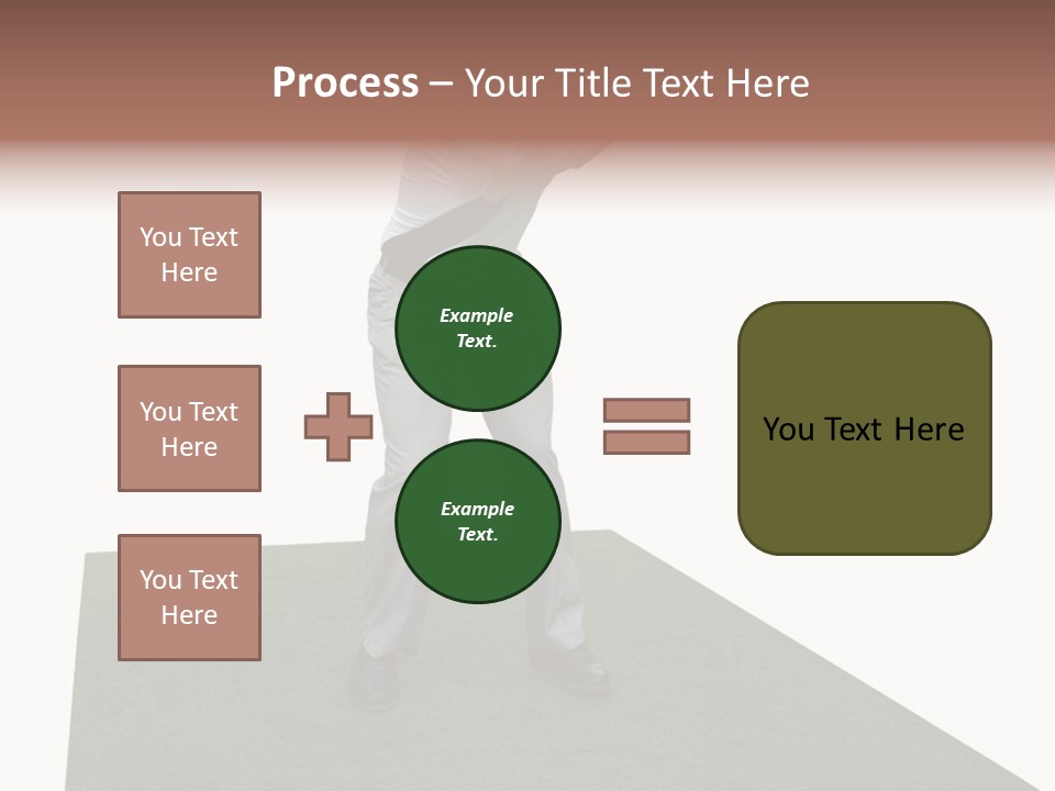 A Man Swinging A Golf Club On Top Of A Green Field PowerPoint Template