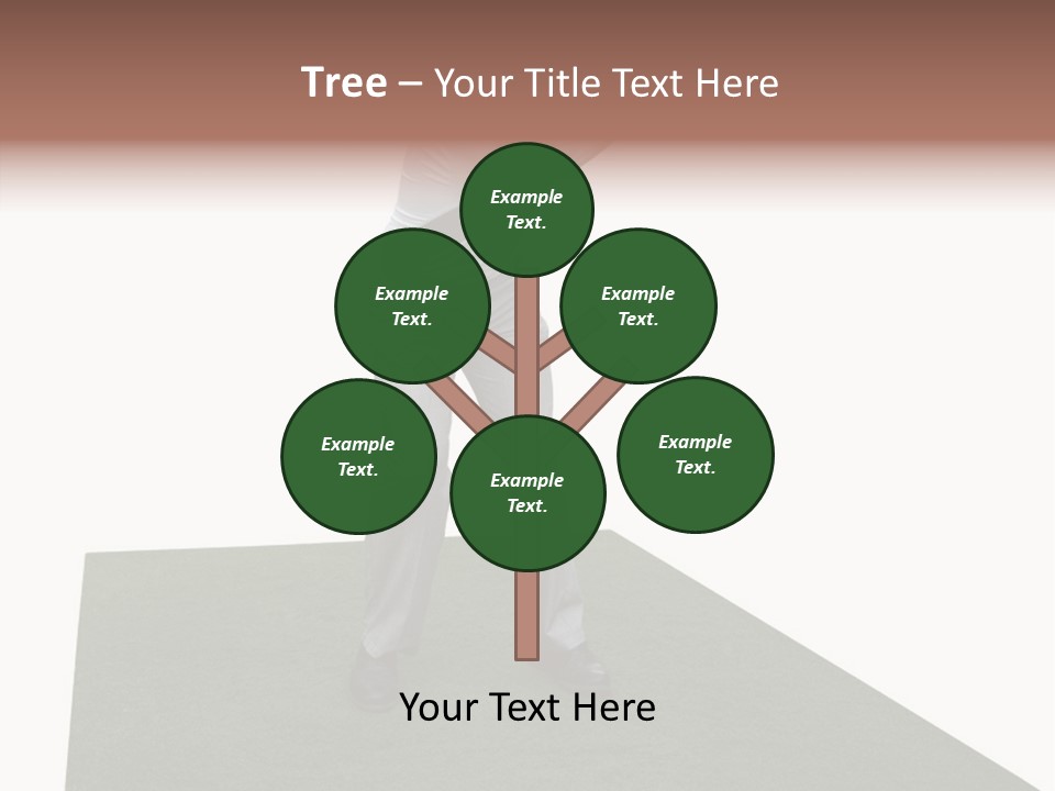A Man Swinging A Golf Club On Top Of A Green Field PowerPoint Template