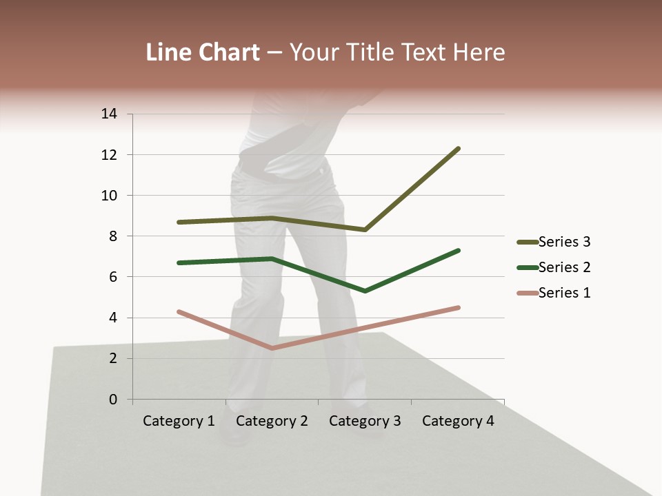 A Man Swinging A Golf Club On Top Of A Green Field PowerPoint Template