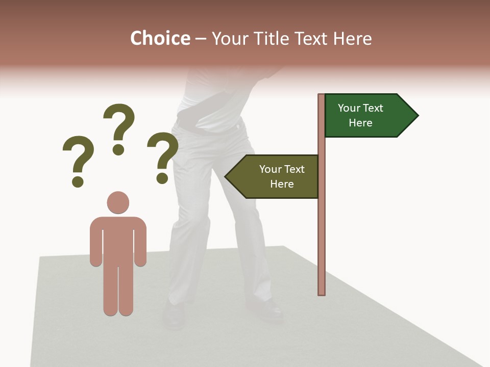 A Man Swinging A Golf Club On Top Of A Green Field PowerPoint Template